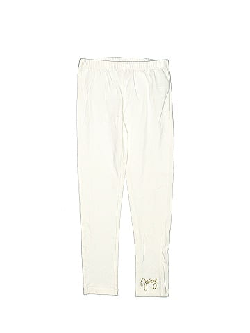 Juicy Couture Solid White Ivory Leggings Size 8 - 10 - 80% off