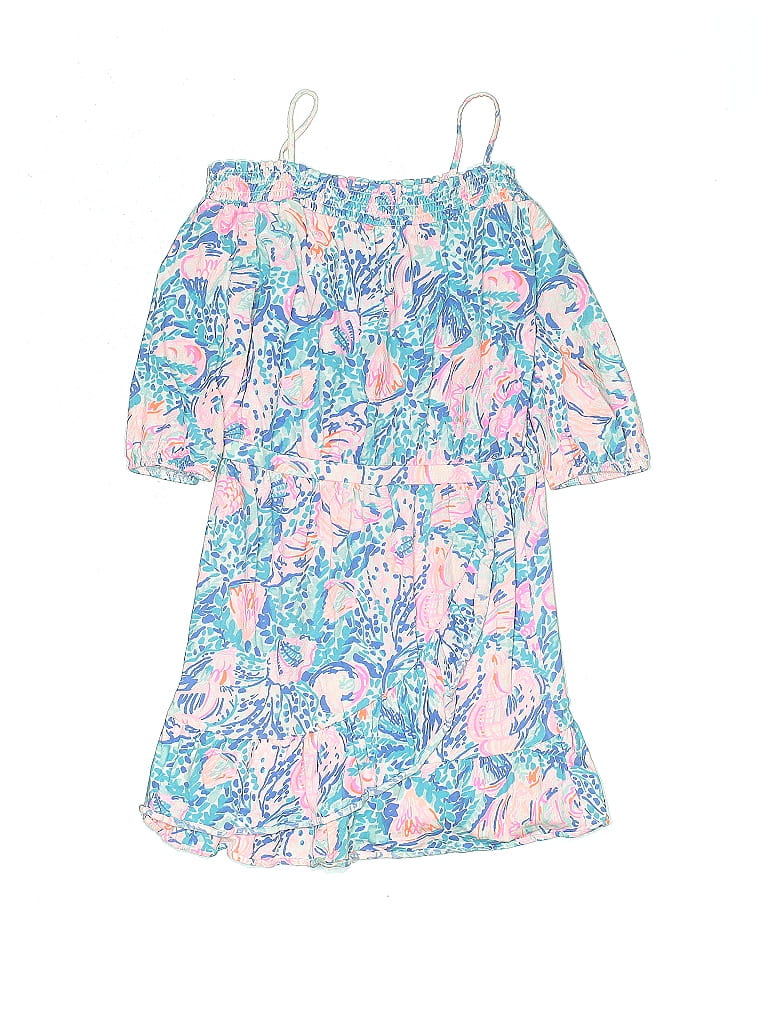 Lilly Pulitzer Floral Blue Dress Size 10 67 off ThredUp