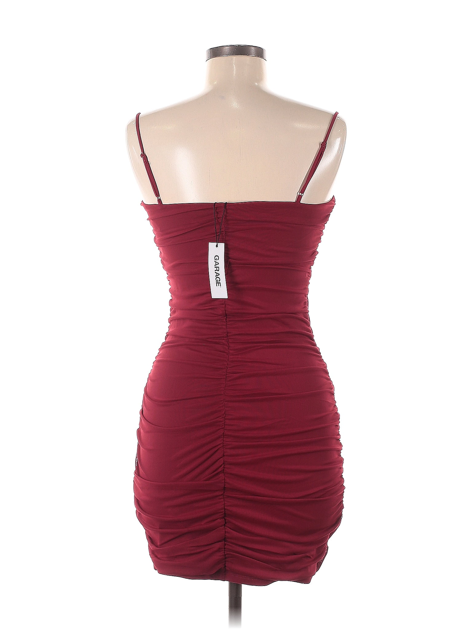 Garage Solid Maroon Burgundy Cocktail Dress Size M - 48% off