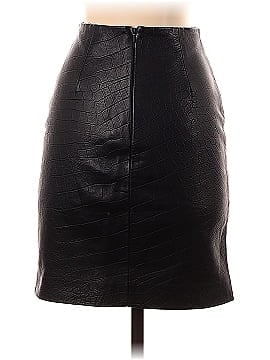 Topshop Boutique Faux Leather Skirt (view 2)