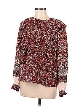 Marie Oliver Long Sleeve Silk Top (view 1)