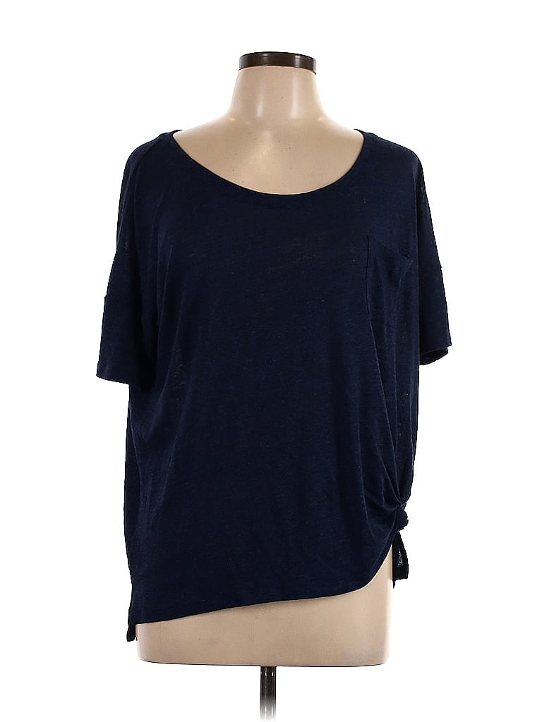 Old Navy Navy Blue Short Sleeve Top Size L 57 off ThredUp