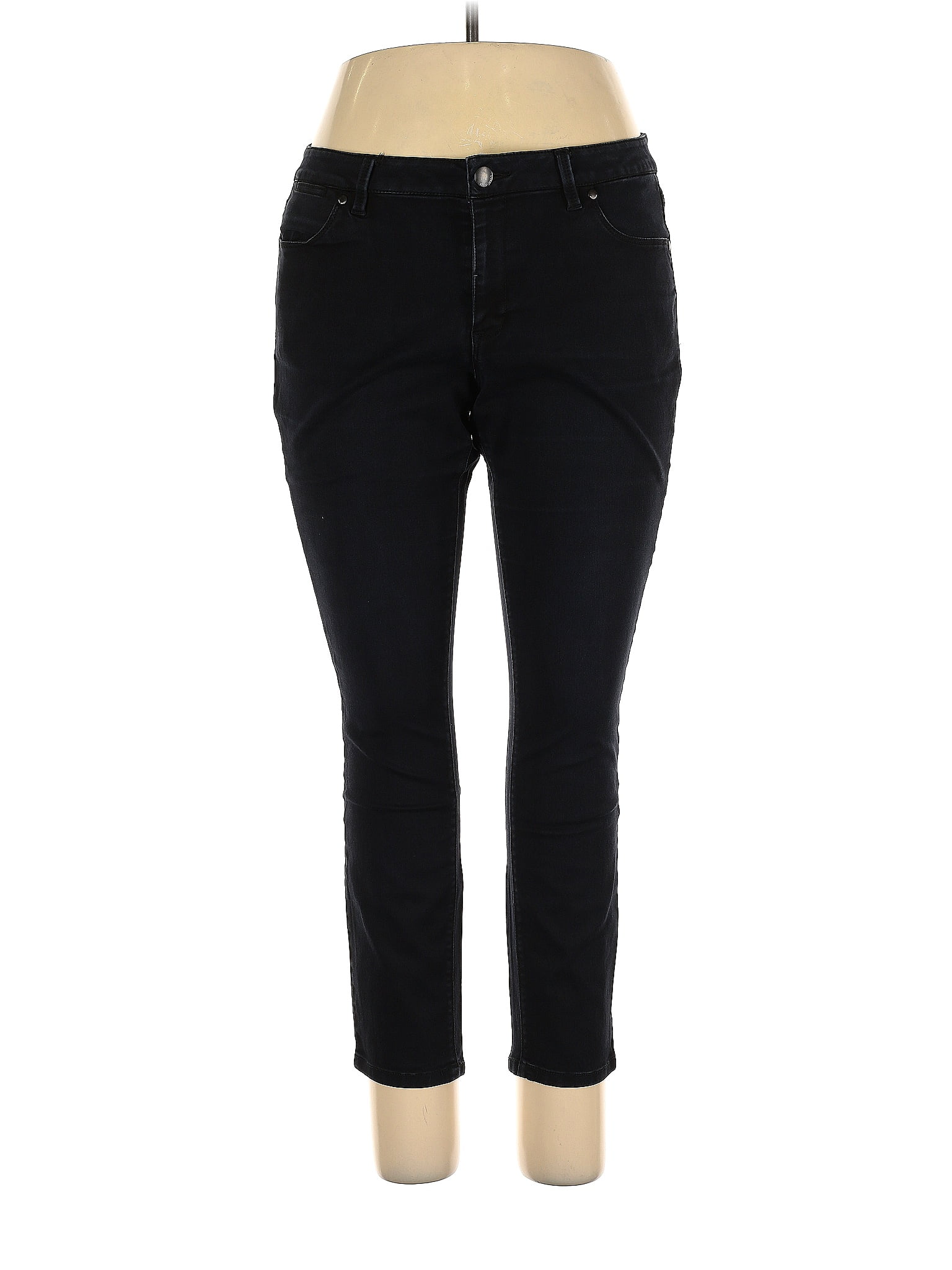 Max Jeans Solid Black Jeans Size 14 - 50% off | ThredUp