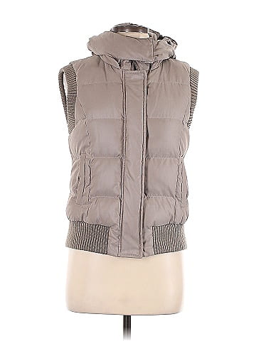 BCBGMAXAZRIA Solid Tan Gray Vest Size M 82 off ThredUp