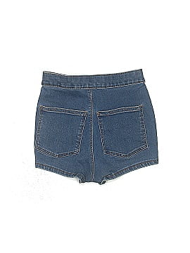 Petite Topshop Denim Shorts (view 2)