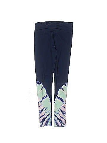 Justice Tropical Navy Blue Leggings Size 12 - 38% off