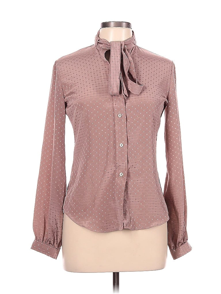 Click to view more detailed imagery on our partner's website Pre-owned Tucci Long Sleeve Blouse In Brown