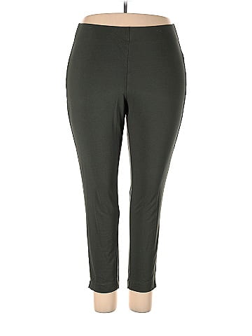 J.Jill Solid Green Casual Pants Size 2X (Plus) - 70% off