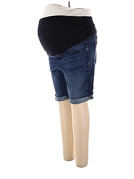 Isabel Maternity Denim Shorts (view 1)