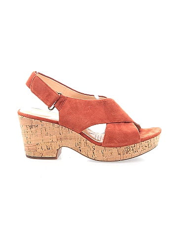 Clarks hotsell orange wedges