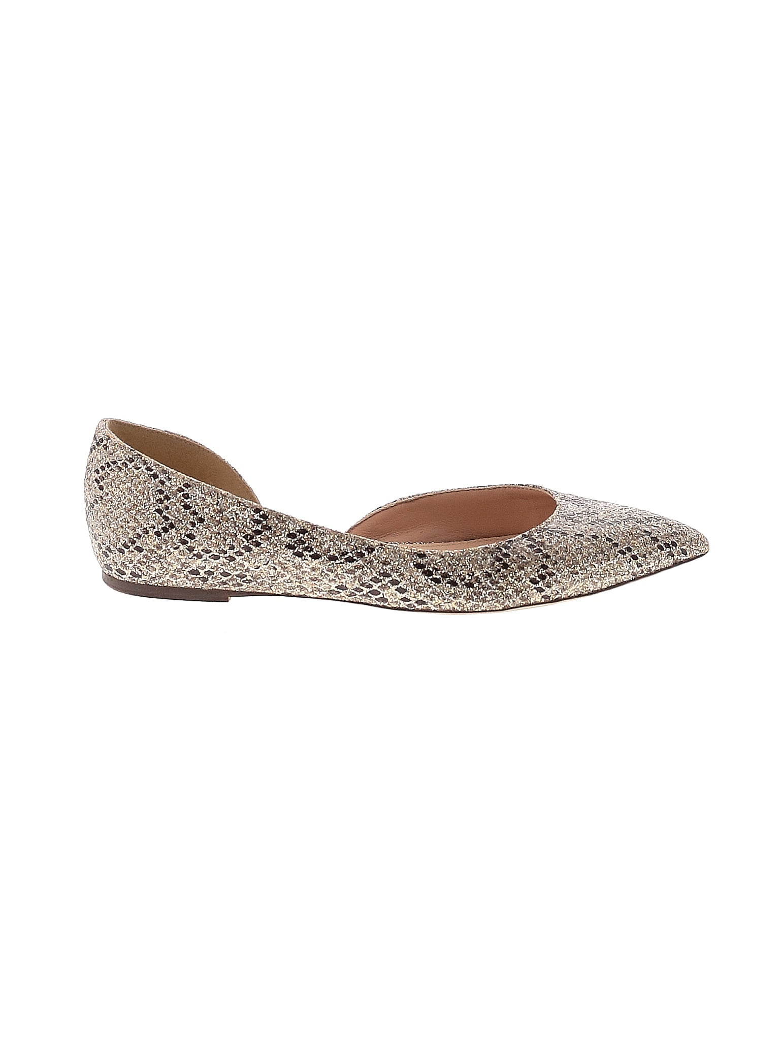 J.Crew Snake Print Multi Color Ivory Flats Size 7 - 72% off | ThredUp