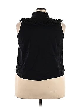 ELOQUII Sleeveless Button-Down Shirt (view 2)