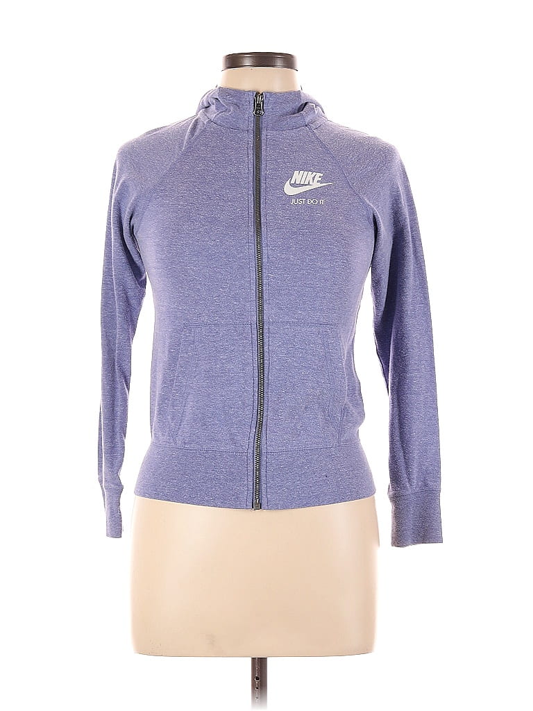 purple nike zip up hoodie
