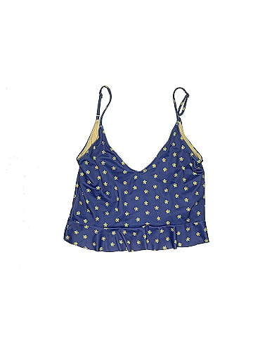 Kortni Jeane Polka Dots Blue Swimsuit Top Size XL - 60% off