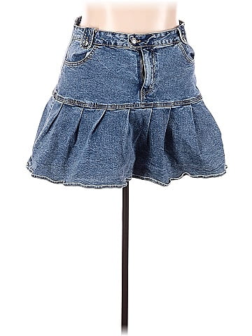 Drawstring denim outlet skirt size 18