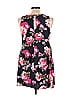 Old Navy 100% Rayon Floral Floral Motif Black Casual Dress Size L - photo 2