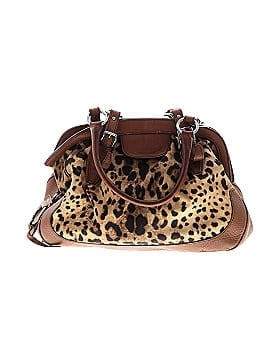 Dolce & Gabbana Leather Trim Leopard Print Shoulder Bag (view 1)