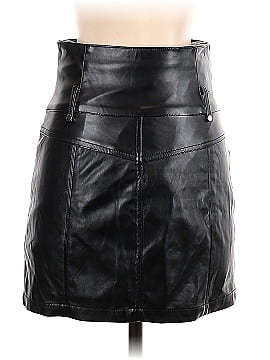 Essue Faux Leather Skirt (view 2)