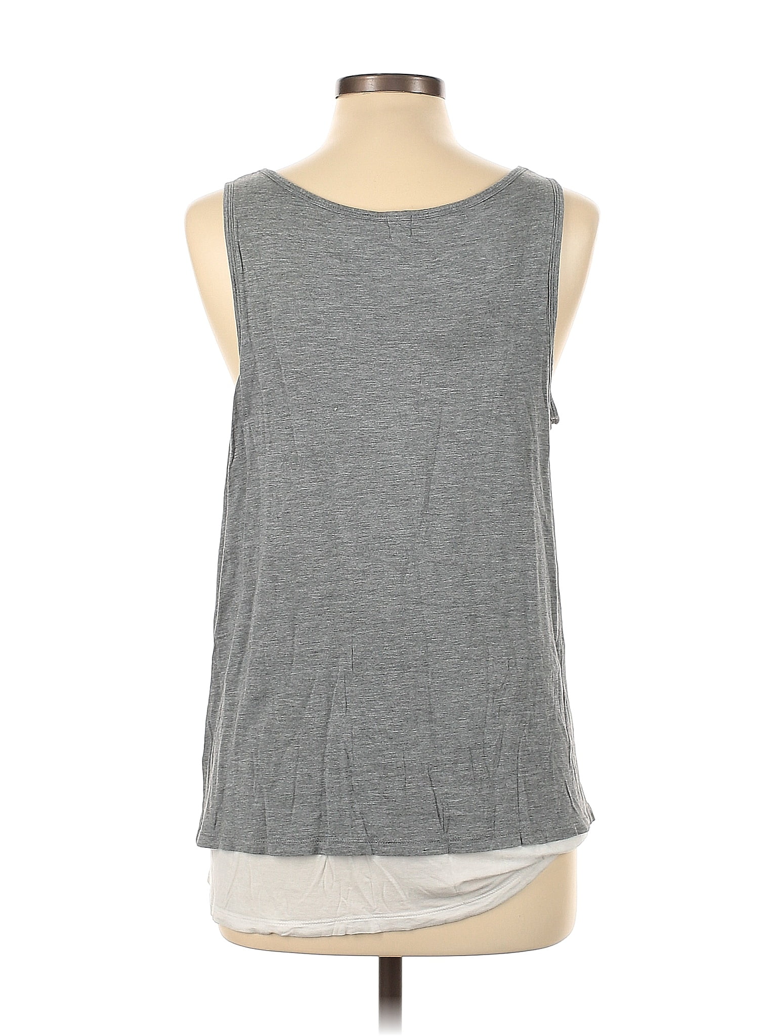 Kindred Bravely Stripes Gray Sleeveless T-Shirt Size S (Maternity) - 46%  off