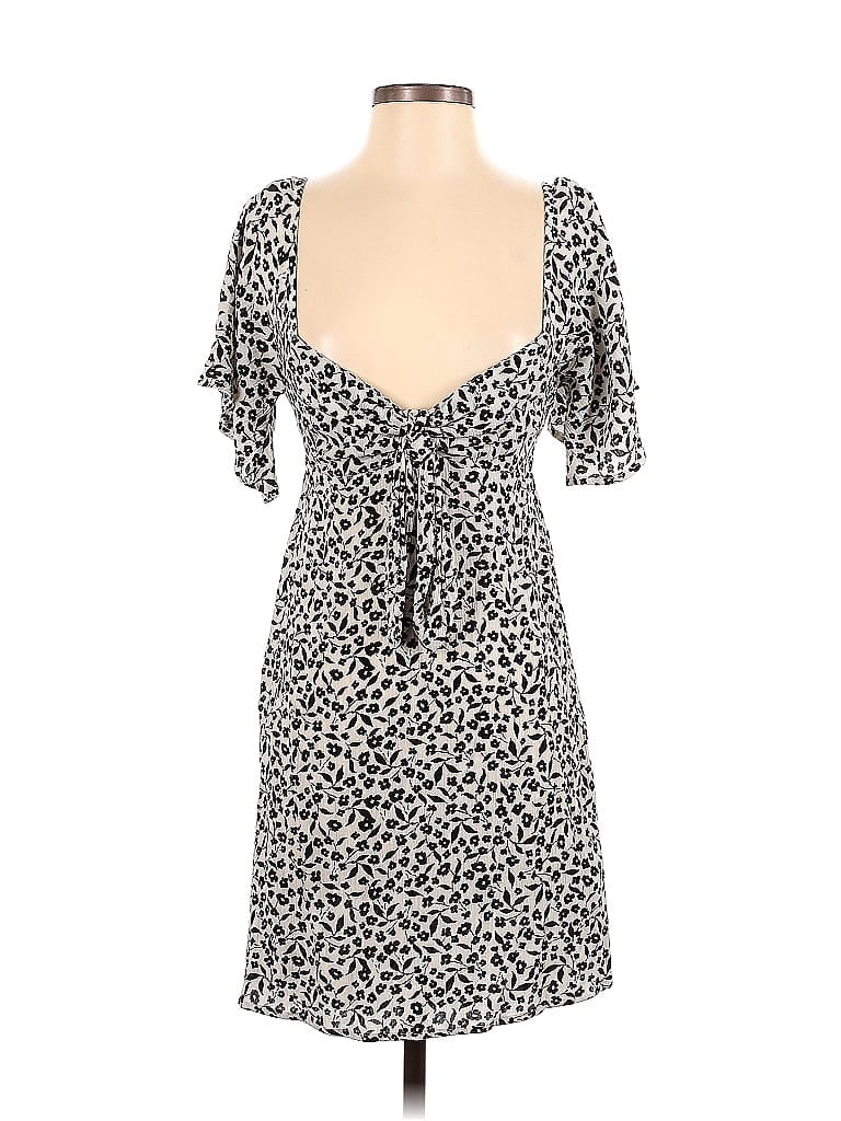Billabong 100% Viscose Animal Print Black Casual Dress Size XS - photo 1
