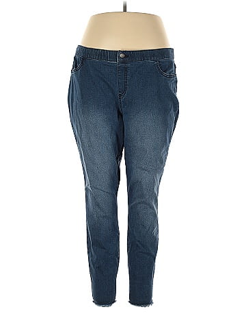 Hue Solid Blue Jeggings Size XXL - 71% off