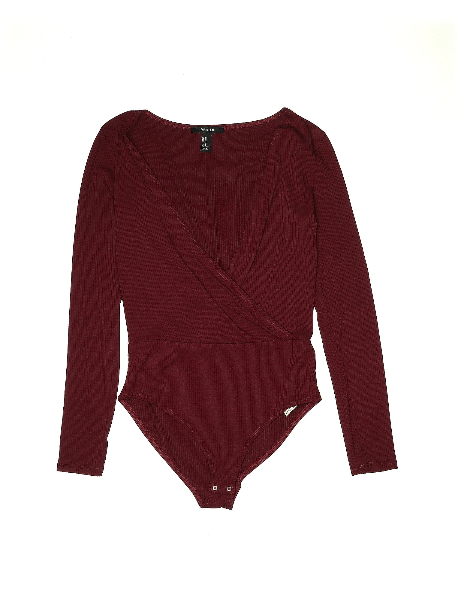 Forever 21 Maroon Burgundy Bodysuit Size M - 35% off | ThredUp