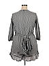 Who What Wear Houndstooth Jacquard Marled Solid Checkered-gingham Tweed Chevron-herringbone Hearts Chevron Gray Romper Size 2X (Plus) - photo 2