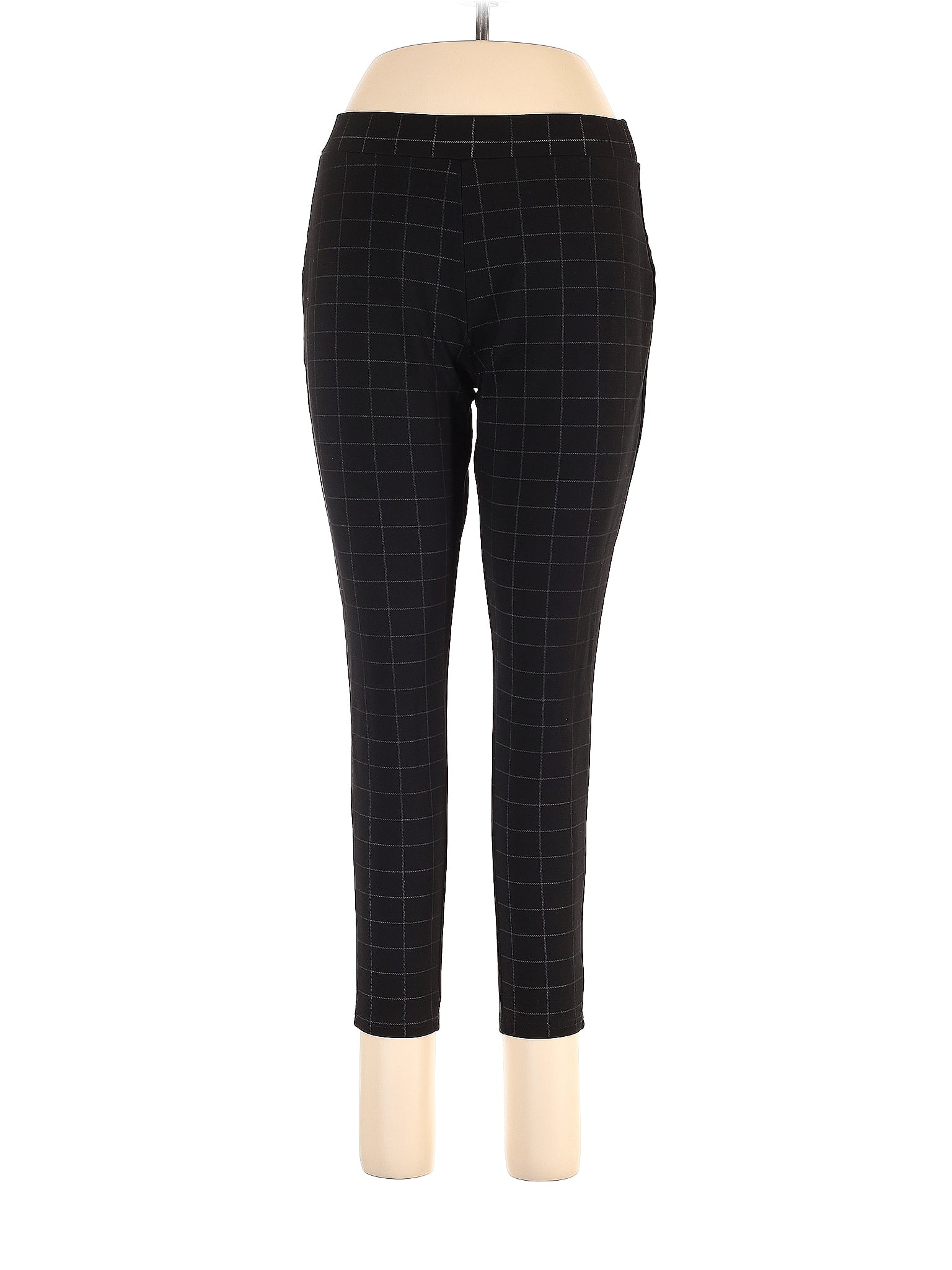 Kay Unger Grid Black Dress Pants Size L - 80% off