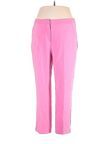 Gibson Latimer Hot Pink Flat Front Tapered Dress Pants Size 10