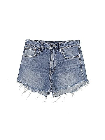 Lucky Brand Solid Blue Denim Shorts Size 4 - 67% off