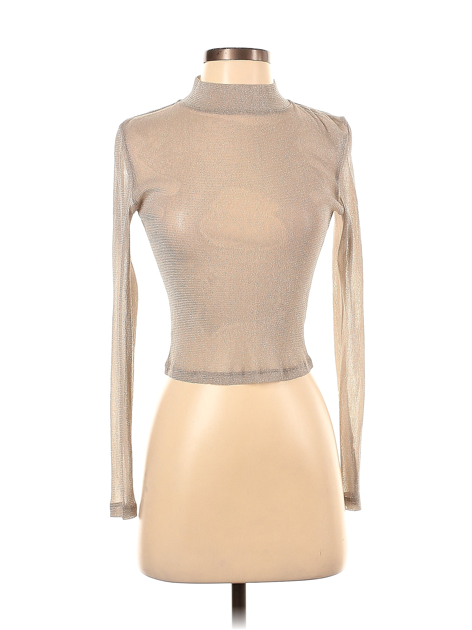 Wild Fable Solid Tan Long Sleeve Top Size XS - 33% off