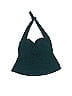 Upstream 100% Polyester Marled Teal Swimsuit Top Size 14 - photo 1