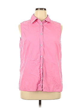 Kate Hill for Lord & Taylor Sleeveless Button-Down Shirt (view 1)