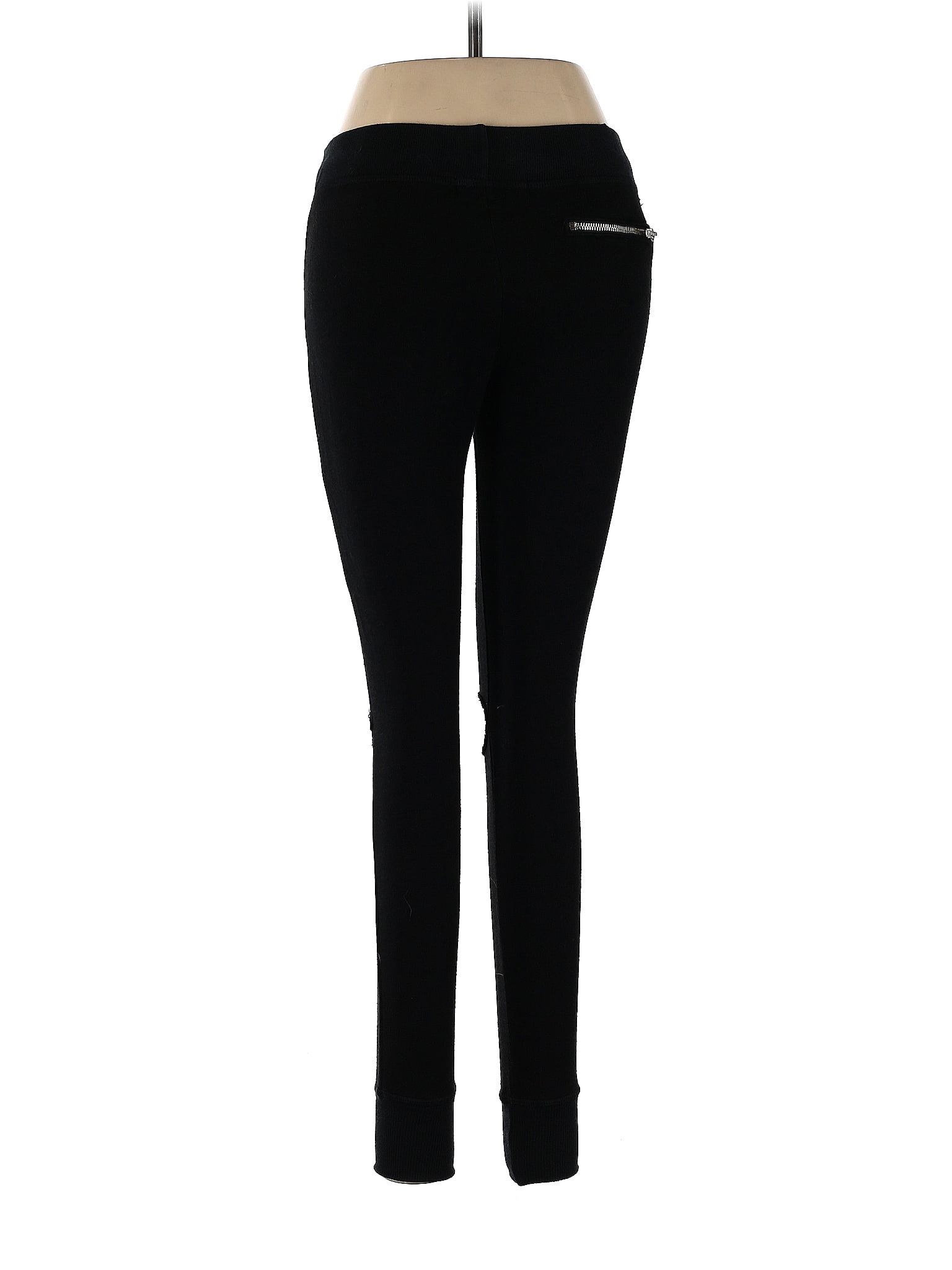 n:Philanthropy Emery Lace Up Ankle Skinny Crop Sweatpants Black – ShopAA