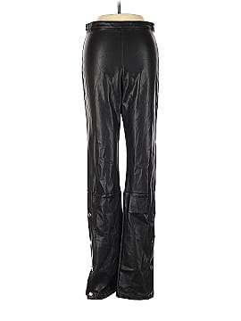 Line & Dot Faux Leather Pants (view 1)