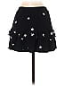 The Impeccable Pig 100% Rayon Stars Black Casual Skirt Size S - photo 2