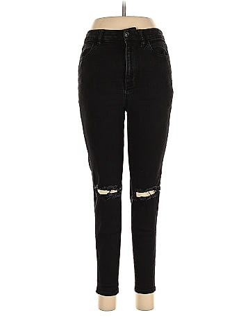 Buy American Eagle Solid High Waist Leggings In Black