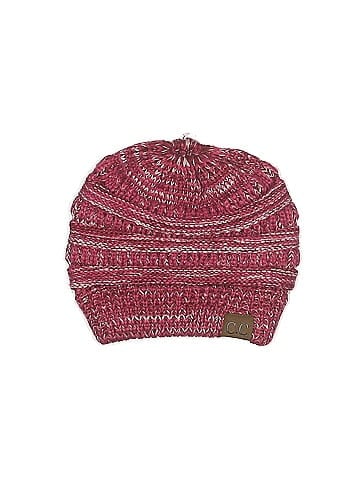 C.C Exclusives Marled Burgundy Beanie One Size - 50% off