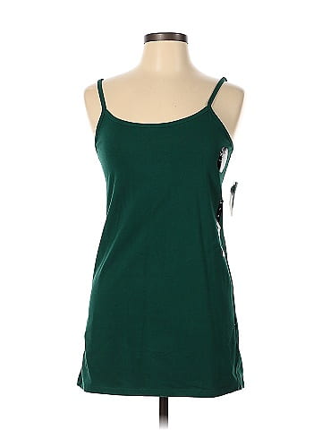 Torrid Solid Green Tank Top Size Lg Plus (0) (Plus) - 62% off