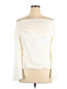 Tadashi Long Sleeve Silk Top (view 1)