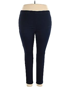 Hue Solid Blue Jeggings Size XXL - 71% off