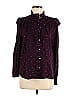 Ann Taylor LOFT 100% Rayon Polka Dots Purple Long Sleeve Button-Down Shirt Size M - photo 1