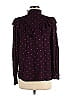 Ann Taylor LOFT 100% Rayon Polka Dots Purple Long Sleeve Button-Down Shirt Size M - photo 2