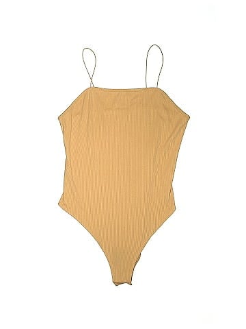 Wild Fable Solid Yellow Bodysuit Size XL - 34% off