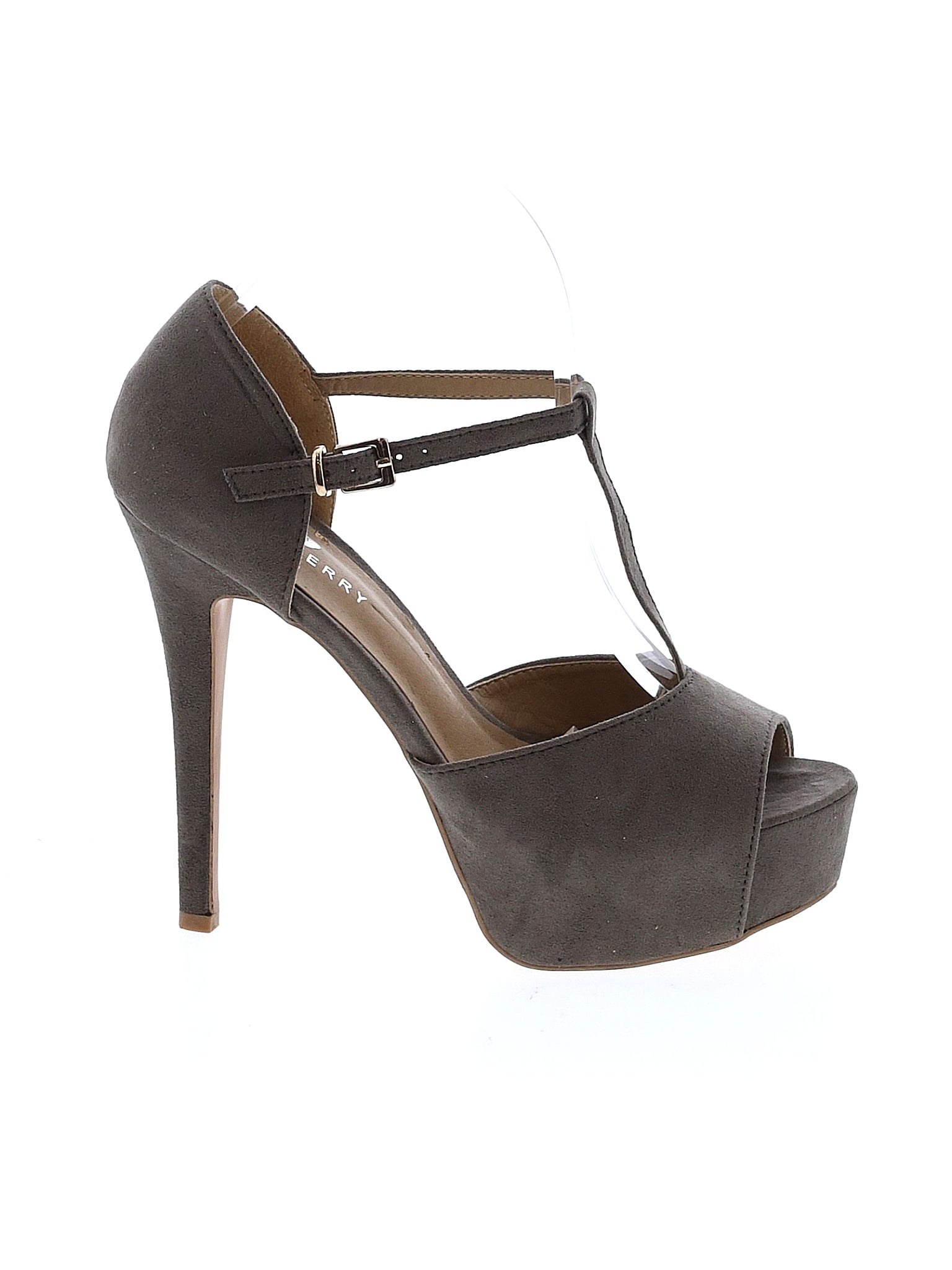 Riverberry Solid Gray Heels Size 8 1/2 - 50% off