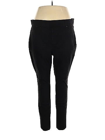 Terra & Sky Terra SKy Plus Size 1X Pants 16W 18W Skinny Black