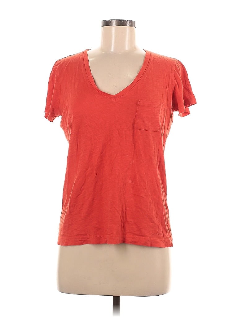 Pre-owned Madewell Short Sleeve T-shirt In Orange