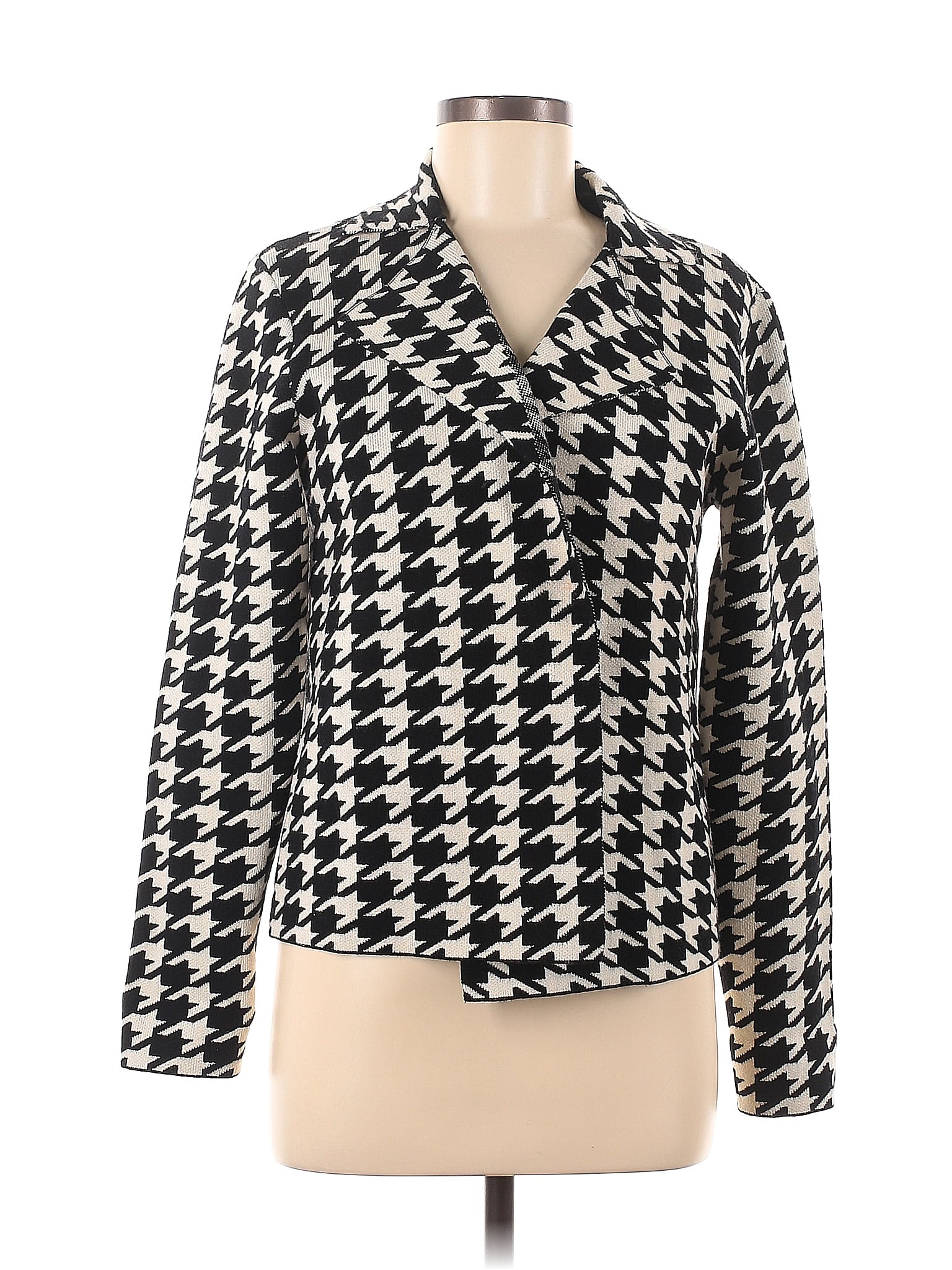 Premise Houndstooth Multi Color Ivory Blazer Size M 63 Off Thredup