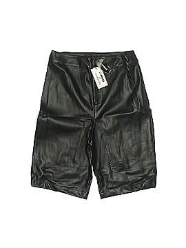 Express x Olivia Culpo Faux Leather Shorts (view 1)