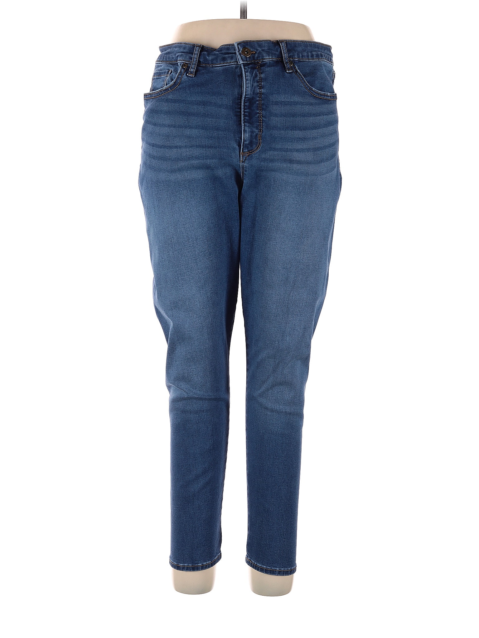 Sofia by Sofia Vergara Solid Blue Jeans Size 14 - 50% off